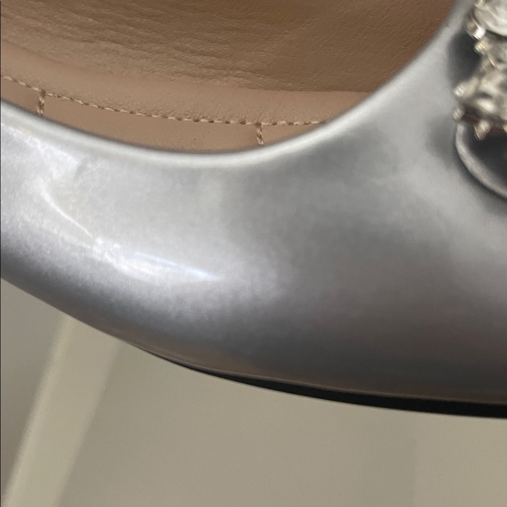 Silver and Rhinestone Flats - Picture 8 of 9